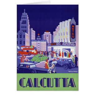 Kalkutta Vintage Reiseplakat - Wiederherstellung
