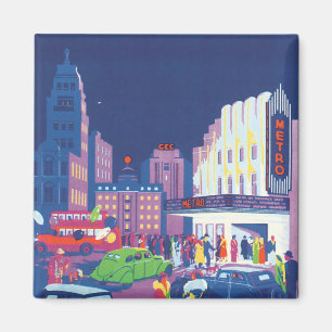 Kalkutta Vintage Travel Poster Magnet