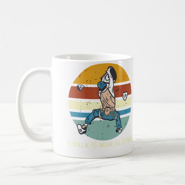 Kalkwand Kletter Bouldering Kaffeetasse (Links)