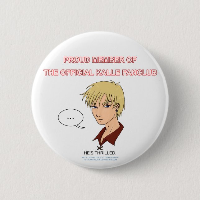Kalle Fanclub Knopf Button (Vorderseite)