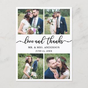 Kalligrafie 4 Foto Hochzeitsfoto Danke Postkarte