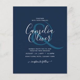 KALLIGRAFIE-AMPERSAND-HOCHZEIT MIT DEM NIEDRIGSTEN FLYER