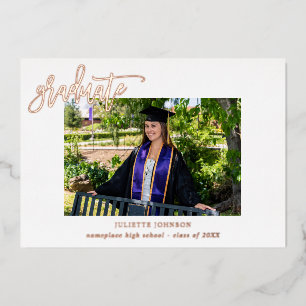 Kalligrafie - Ankündigung des Graduate-Fotos