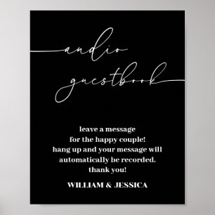 Kalligrafie Audio Guestbook Telefonbuch Poster