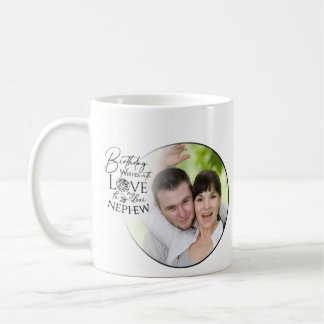 Kalligrafie Benutzerdefiniertes Foto Geburtstag fü Kaffeetasse
