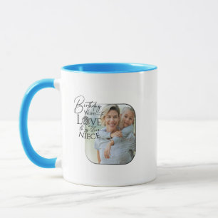 Kalligrafie Benutzerdefiniertes Foto Geburtstag Fü Tasse