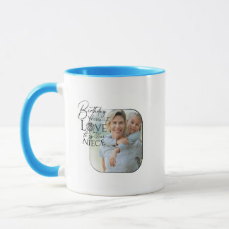 Kalligrafie Benutzerdefiniertes Foto Geburtstag Fü Tasse