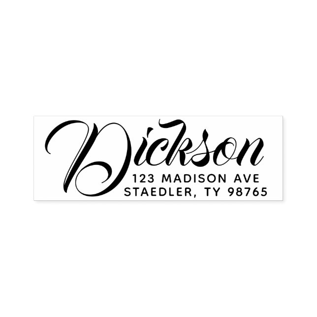 Kalligrafie der Briefmarke mit dem Namen "Selbstfä Permastempel (Design)