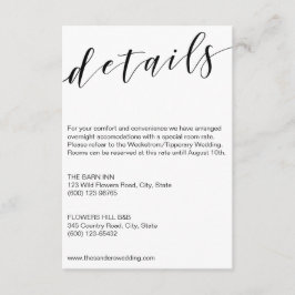 Kalligrafie Details Kartenvorlage schwarz/weiß Begleitkarte