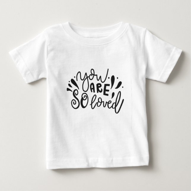 Kalligrafie, die du so liebst baby t-shirt (Vorderseite)