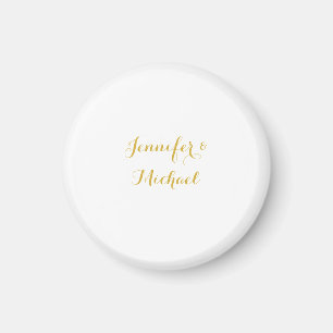 Kalligrafie Elegant Anpassbar Editierbarer Name Magnet