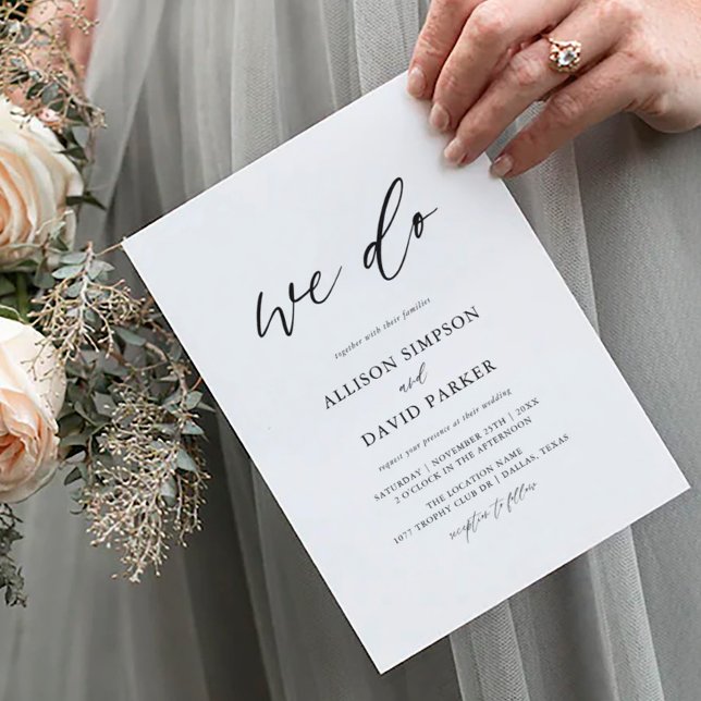 Kalligrafie Elegant, das wir Hochzeit machen Einladung (Von Creator hochgeladen)