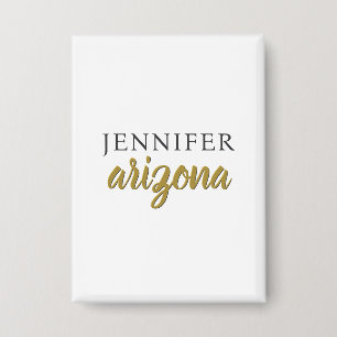 Kalligrafie Elegant Einfach Eigener Name Button