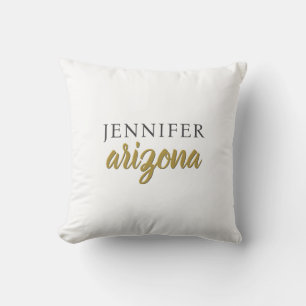 Kalligrafie Elegant Einfach Eigener Name Kissen