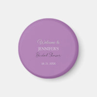 Kalligrafie Elegant Lavendel Willkommen Brautparty
