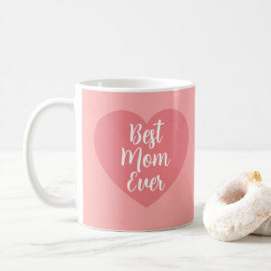 Kalligrafie Elegant Rosa Vorlage Beste Mutter Alle Kaffeetasse