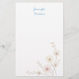 Kalligrafie Elegant Schlicht Einfach Eigener Name Briefpapier