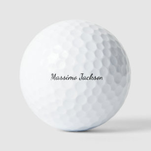 Kalligrafie Elegant Schlicht Einfach Name Golfball