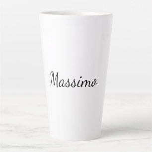 Kalligrafie Elegant Schlicht Einfach Name Milchtasse