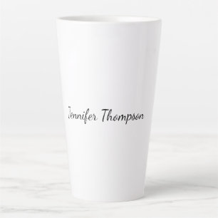 Kalligrafie Elegant Schlicht Einfach Name Milchtasse