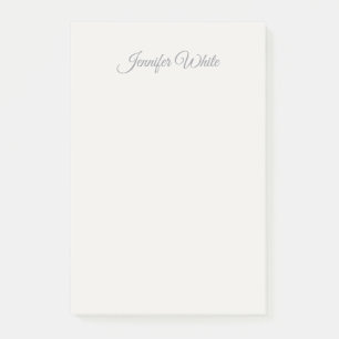 Kalligrafie Elegante Pastellfarbe Fette Retro Post-it Klebezettel