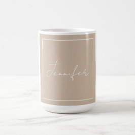 Kalligrafie Eleganter Schlichter einfacher Name Kaffeetasse