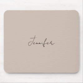 Kalligrafie Eleganter Schlichter einfacher Name Mousepad