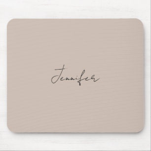 Kalligrafie Eleganter Schlichter einfacher Name Mousepad