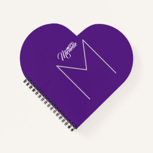 Kalligrafie Fett Monogrammname Moderner Minimalist Notizbuch