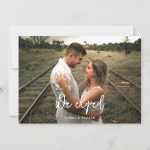 Kalligrafie-Foto-Elopement-Ankündigung