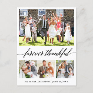 Kalligrafie Für immer dankbar 4 Foto Danke Postkarte