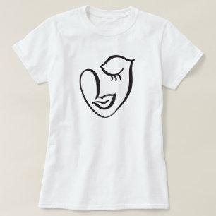 Kalligrafie-Gesicht-T-Shirt T-Shirt