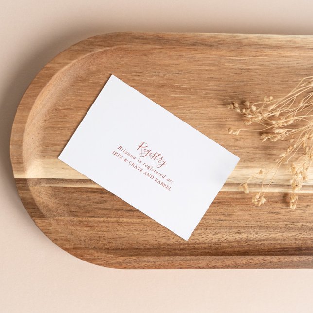 Kalligrafie-Graceful-Wedding-Gift-Registrierung Begleitkarte (Von Creator hochgeladen)