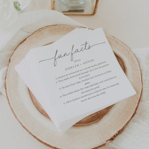 Kalligrafie Graue Trivia Lustige Fakten Hochzeit S Serviette