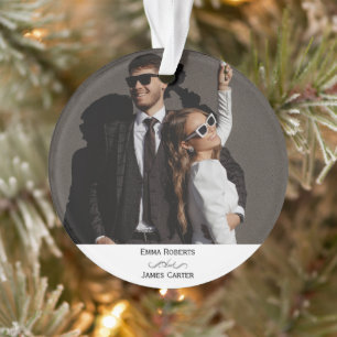 Kalligrafie-Herz-Hochzeitsdekoration Ornament