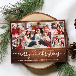 Kalligrafie Herz Holz Weihnachten 5 Foto Urlaub Postkarte