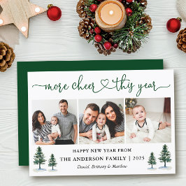 Kalligrafie Herz mehr Chef 3 Foto Pinien Feiertagskarte