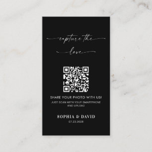 Kalligrafie Hochzeit erfassen den QR-Code der Lieb Begleitkarte