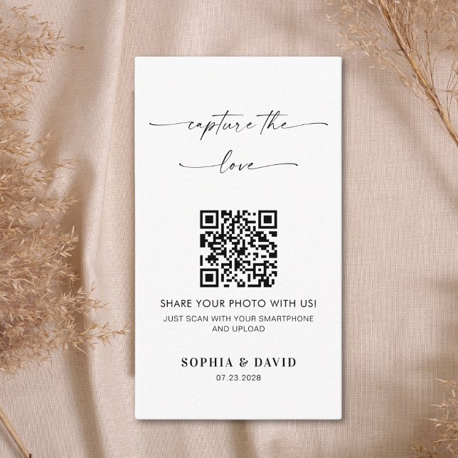 Kalligrafie Hochzeit erfassen den QR-Code der Lieb Begleitkarte (Von Creator hochgeladen)