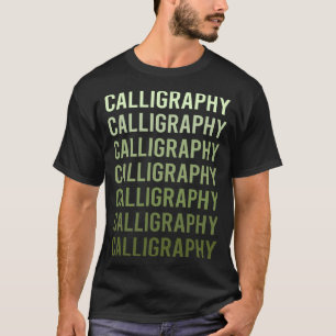 Kalligrafie Kalligraf Schrift Briefkopf T-Shirt