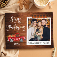 Kalligrafie-Karo-Bastelband Thanksgiving-LKW