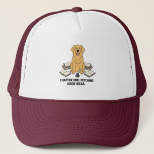 Kalligrafie Kunstvoller Golden Retriever Hund Schr Truckerkappe