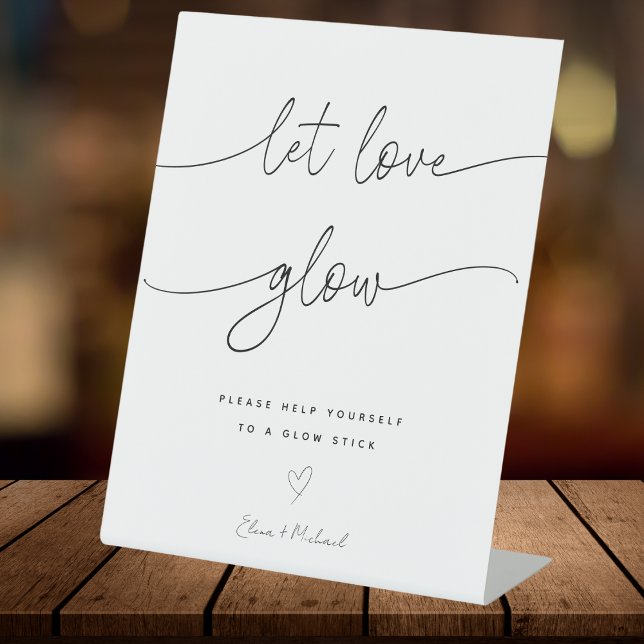 Kalligrafie Lasse Liebe-Glühen-Hochzeitszettel Sockelschild (Von Creator hochgeladen)