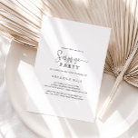 Kalligrafie-Liebe Extravagantes Skriptüberraschung Einladung<br><div class="desc">Diese Kalligraphie-Liebe extravagante Skript Überraschung Party Einladung ist perfekt für einen modernen Geburtstag,  Ruhestand oder jedes Überraschungs-Party. Das einfache und elegante Design zeichnet sich durch klassische und extravagante Schriftzeichen in Schwarz und Grau aus.</div>