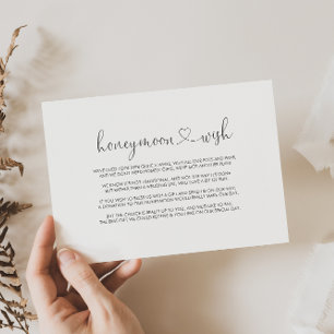Kalligrafie-Liebe-Fancy-Script-Flitterwochen-Wunsc Begleitkarte
