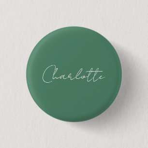 Kalligrafie Minimalistisch Chic Custom Personal Ed Button