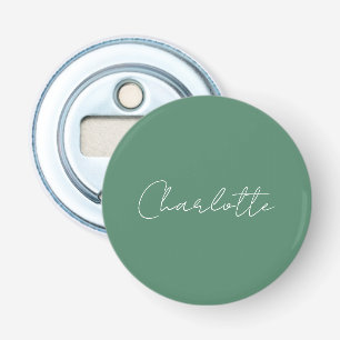 Kalligrafie Minimalistisch Chic Custom Personal Ed Flaschenöffner