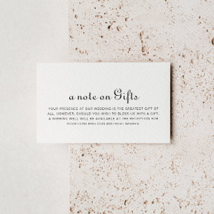 Kalligrafie Minimalistische Hochzeit wünschend gut Begleitkarte