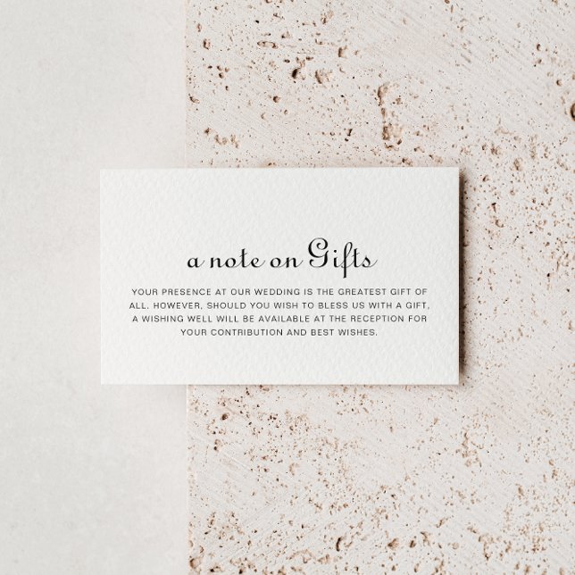 Kalligrafie Minimalistische Hochzeit wünschend gut Begleitkarte (Von Creator hochgeladen)