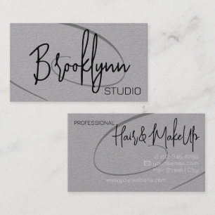 Kalligrafie Modernes Berufliches Friseurstudio Bla Visitenkarte